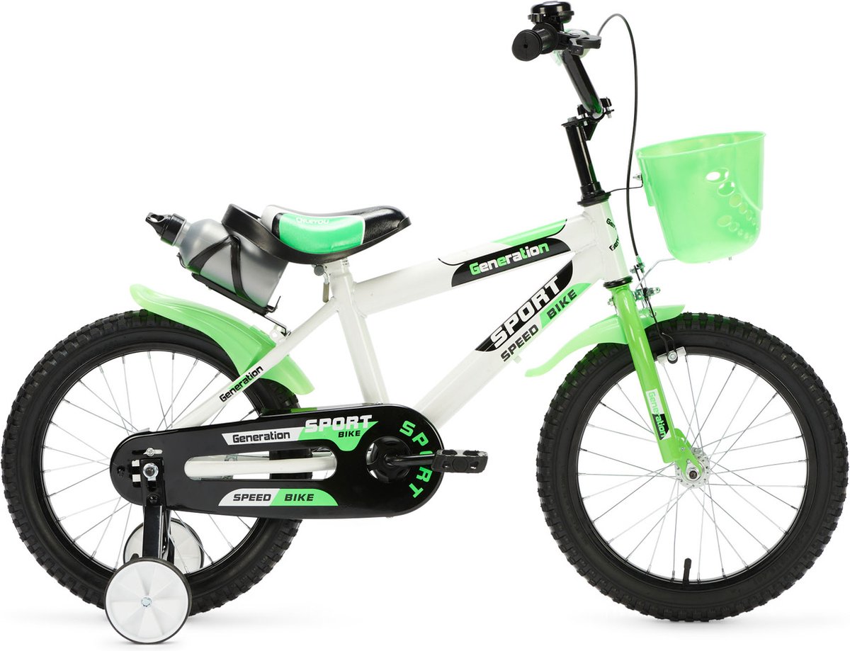 Generation Sport 16 inch - Groen - Kinderfiets Kinderfiets kopen online