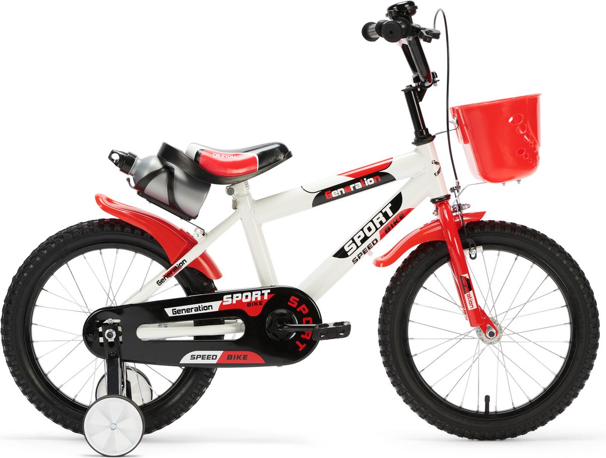 generation sport 16 inch rood kinderfiets
