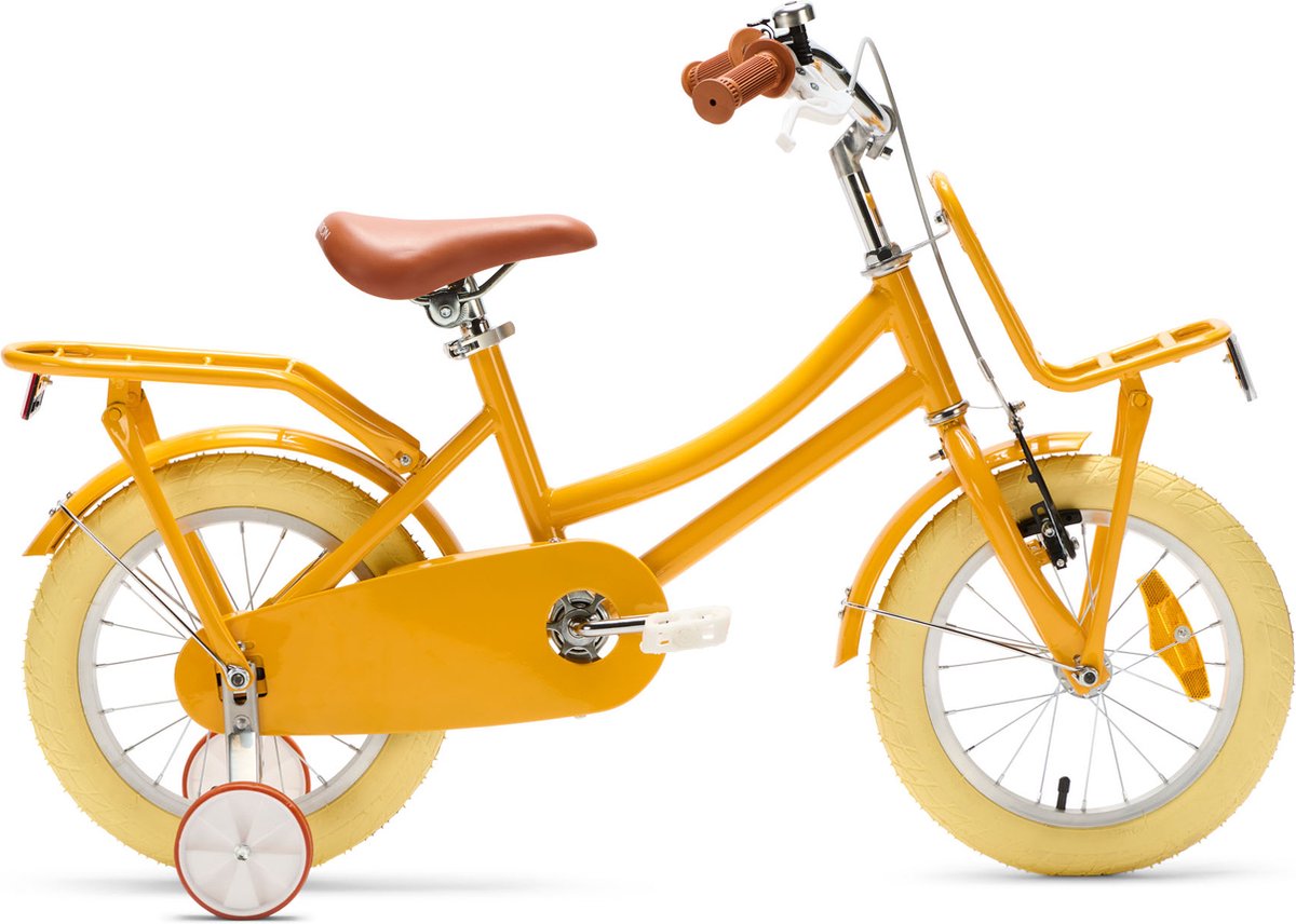 generation urban junior 14 inch geel kinderfiets