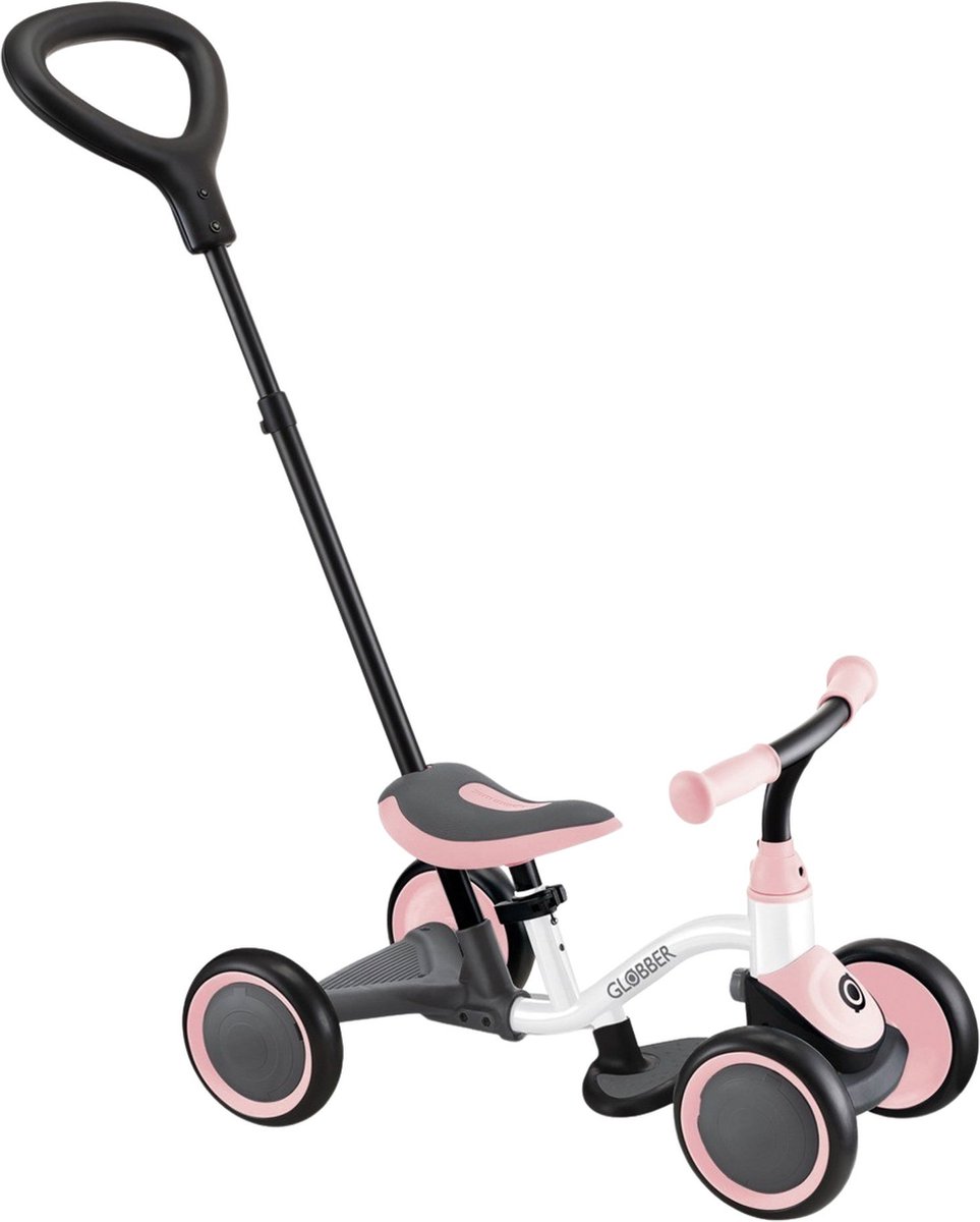 Globber Learning Bike 3 in 1 Wit - Pastel Roze Kinderfiets kopen online
