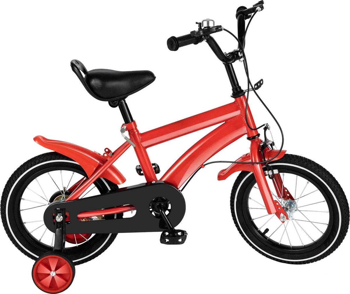 globegoods kinderfiets meisjesfiets jongensfiets 14 inch 2 11 jaar oud rood
