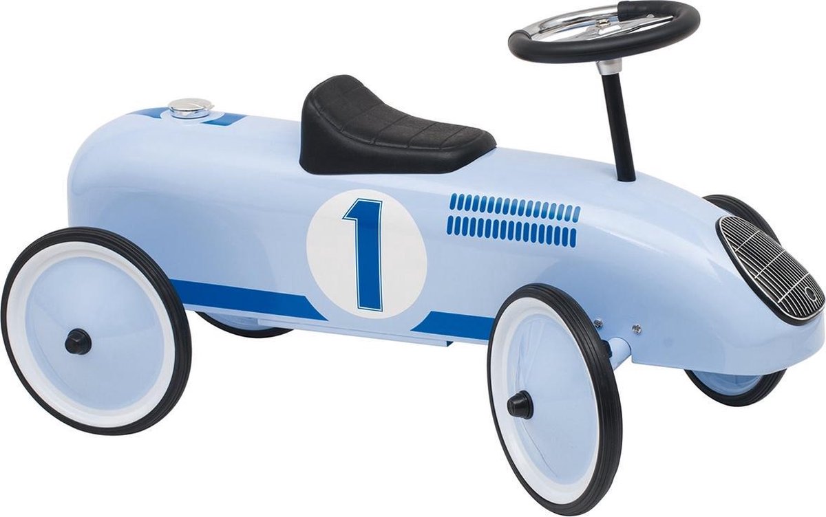 goki blauwe loopauto