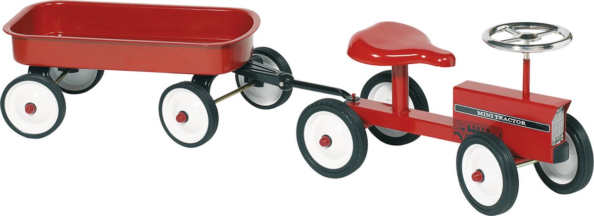 goki loopauto tractor met aanhanger