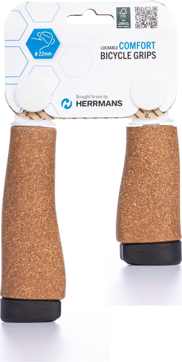 herrmans handvatten click dd37 90 125mm kurk