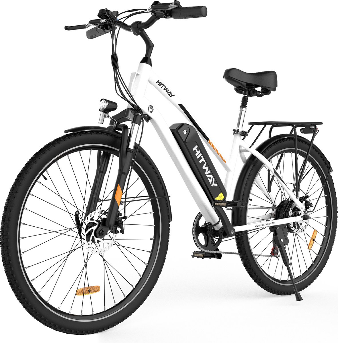hitway bk27 elektrische fiets 28 inch 36v 12ah wit