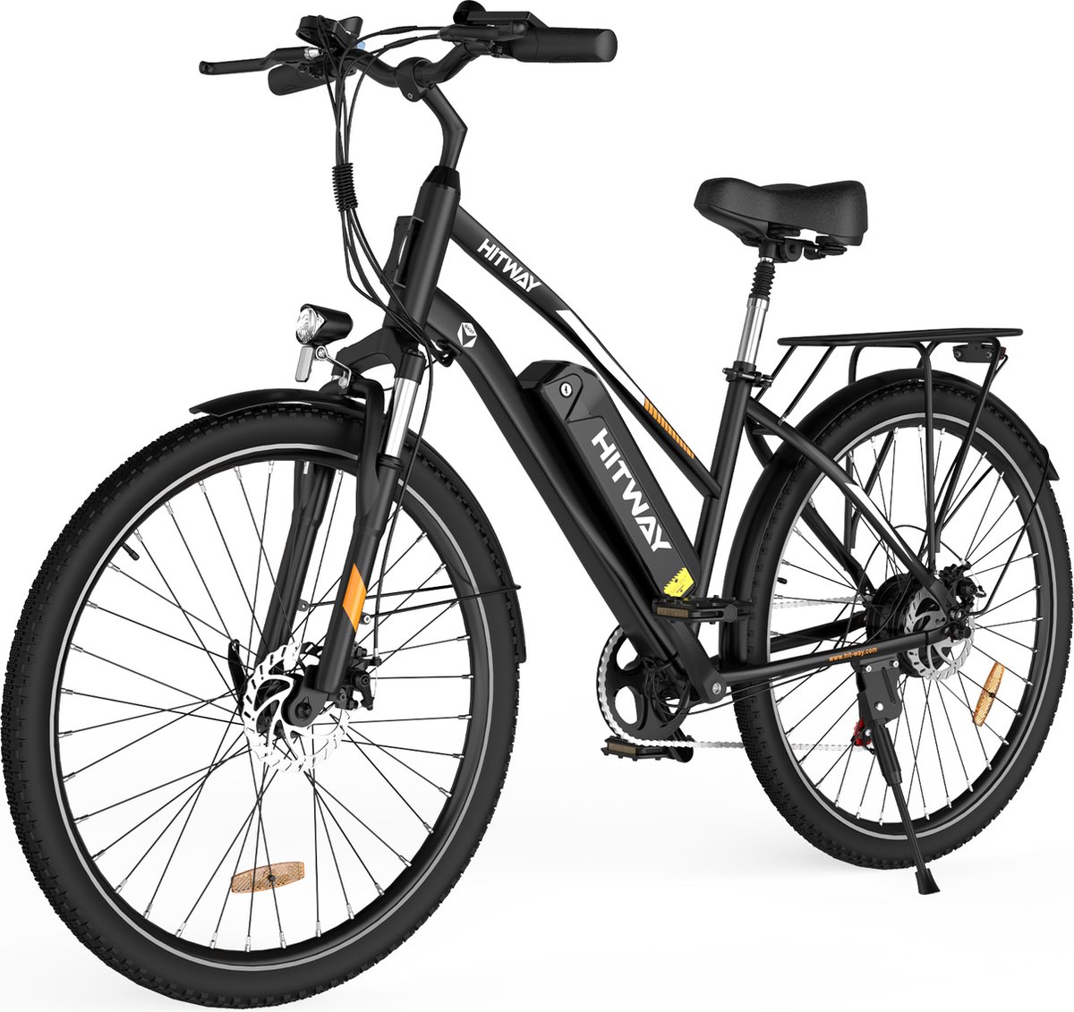 hitway bk27 elektrische fiets 28 inch 36v 12ah zwart