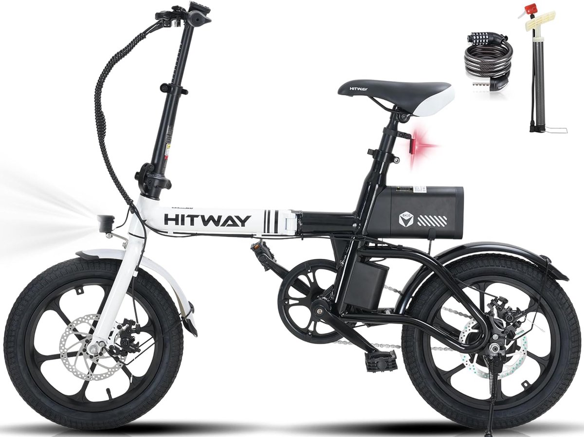 Hitway BK35 Elektrische Fiets | Opvouwbare E-bike | 16 Inch | 250W Motor Fiets (elektrisch) kopen online