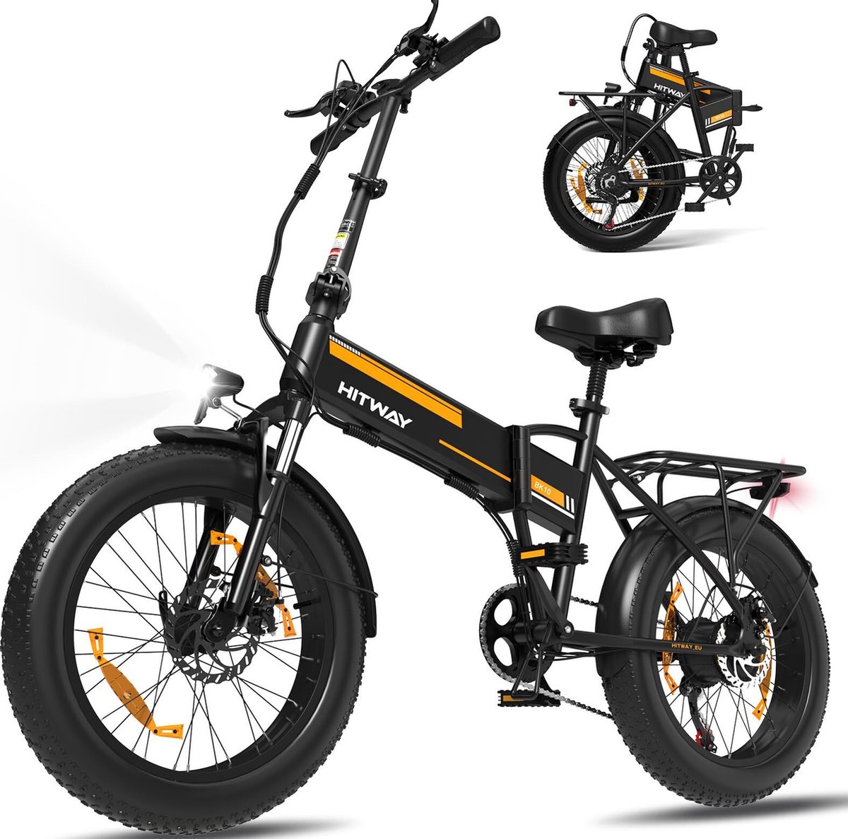 hitway elektrische fiets bk10s 20 4 0 inch fat tire city commuter ebike met afneembare 48v 12ah lithium batterij opvouwbaar mountain e bike met 250w motor 7 versnellingen ip54 waterdicht