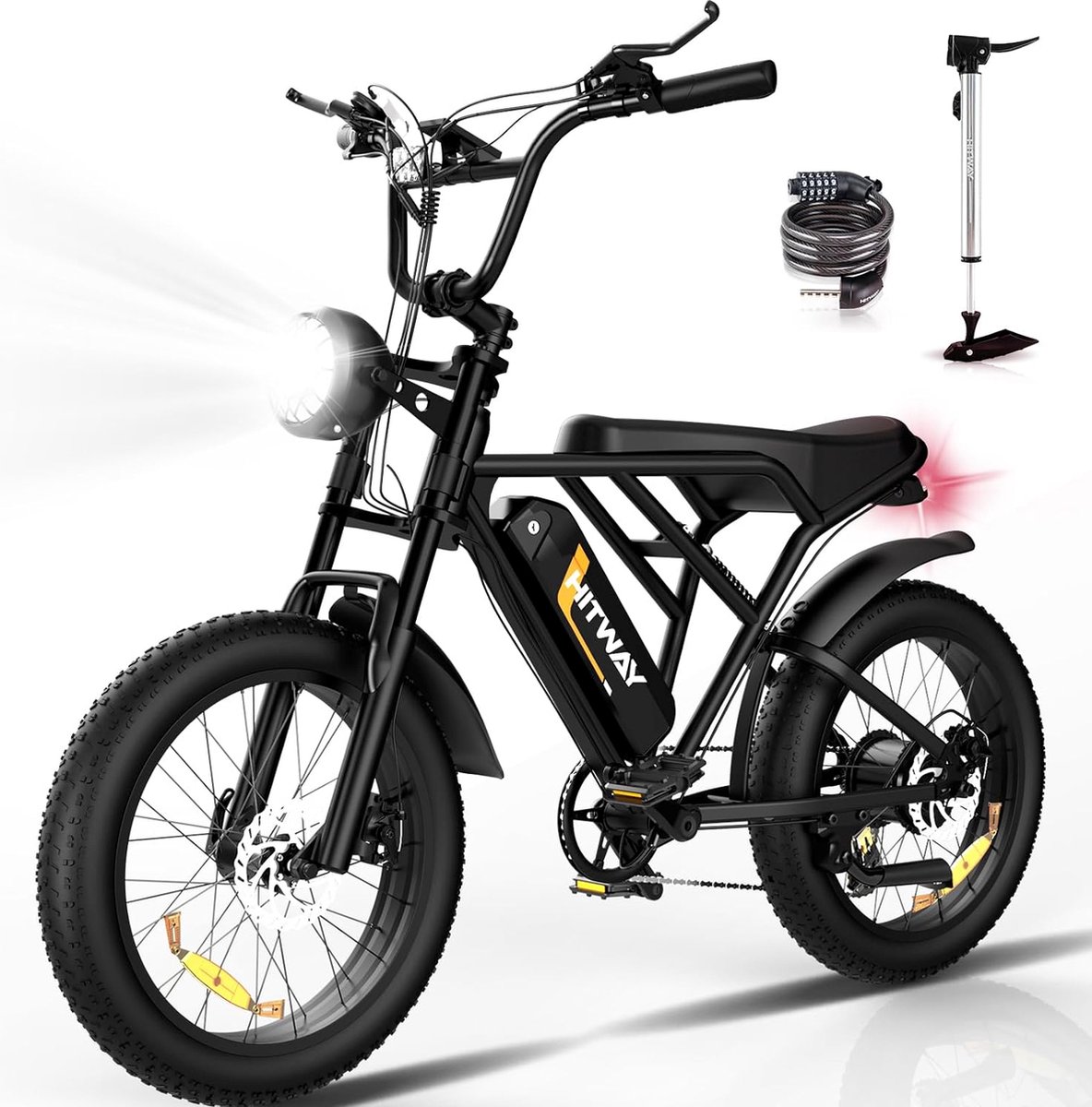 Hitway Elektrische Fiets BK29 - 20*4.0 Inch Fatbike - Mountain Snow EBike met Afneembare 48V 15Ah Lithium Batterij - City Commuter E-Bike met 250W Motor - 7 Versnellingen - IP54 Waterdicht Fiets (elektrisch) kopen online