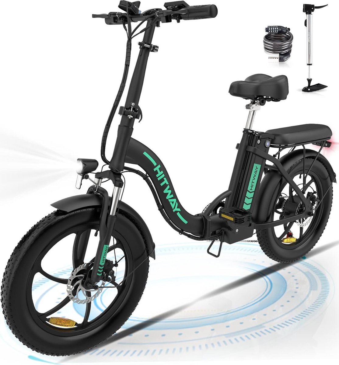 HITWAY Elektrische fiets - Ebike - 20 inch - 11,2 Ah - tot 35-90 km - 7 versnellingen Fiets (elektrisch) kopen online