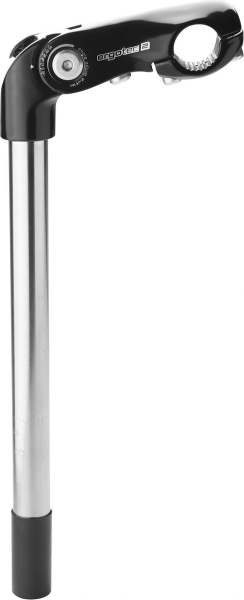 humpert kobra vario tube stem shaft 22 2x300mm handlebar 25 4mm zilver zwart lengte 90mm