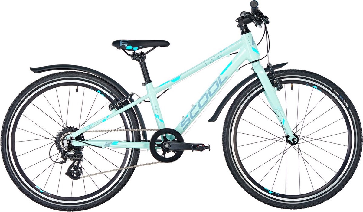 Kinderfiets - 24 inch - S'COOL liXe 24 8-S Icegrey/blue matt Fiets kopen online