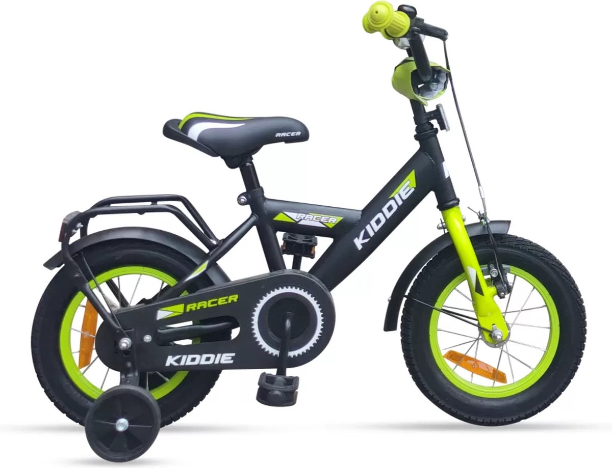 kinderfiets kiddie boy 12 black green