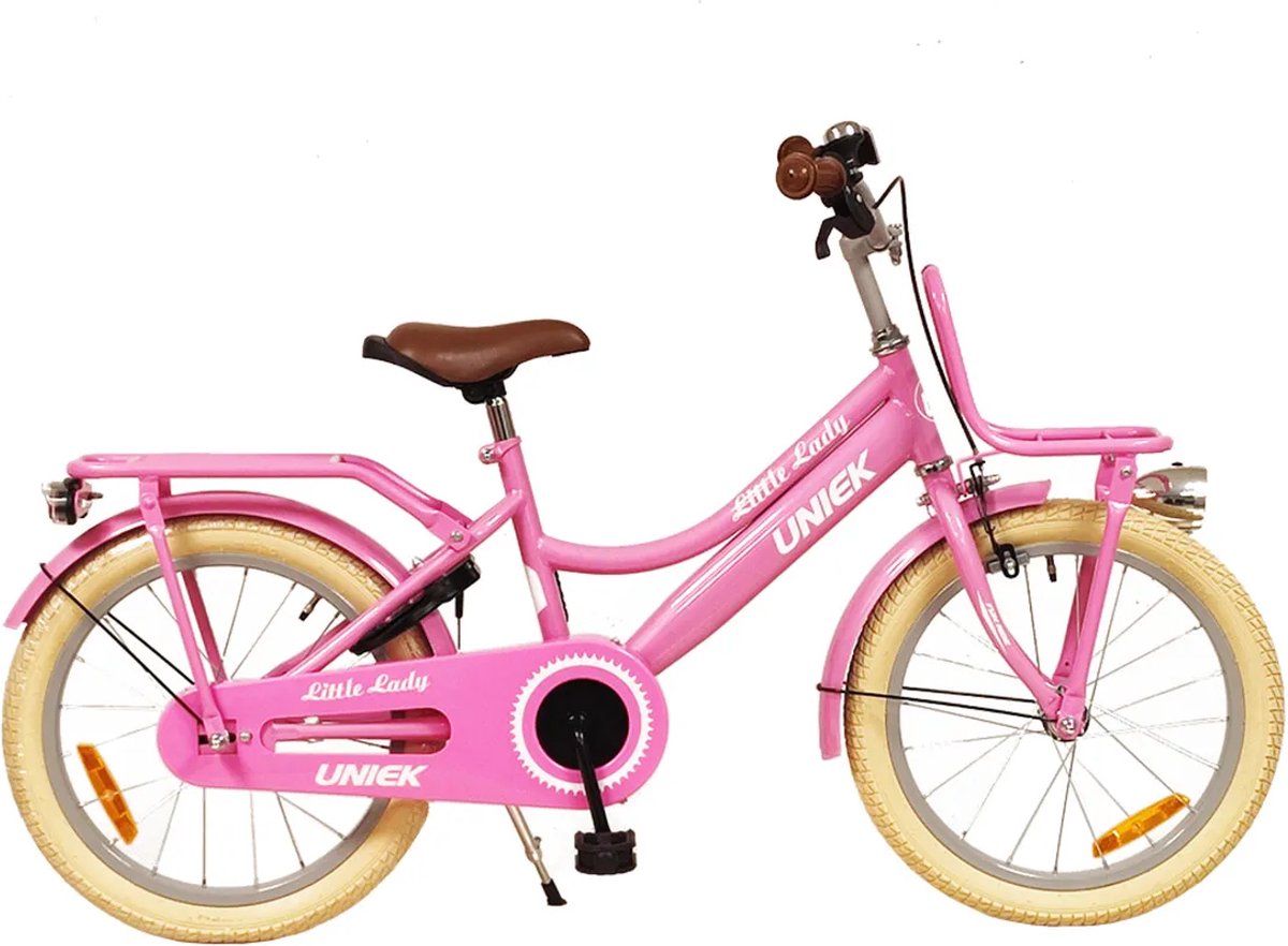 kinderfiets kiddie fungirl met voordrager 18 roze