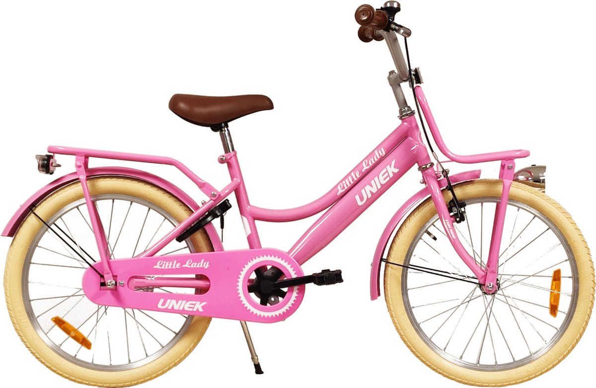 Kinderfiets Kiddie FunGirl met voordrager 20'' Roze Kinderfiets kopen online
