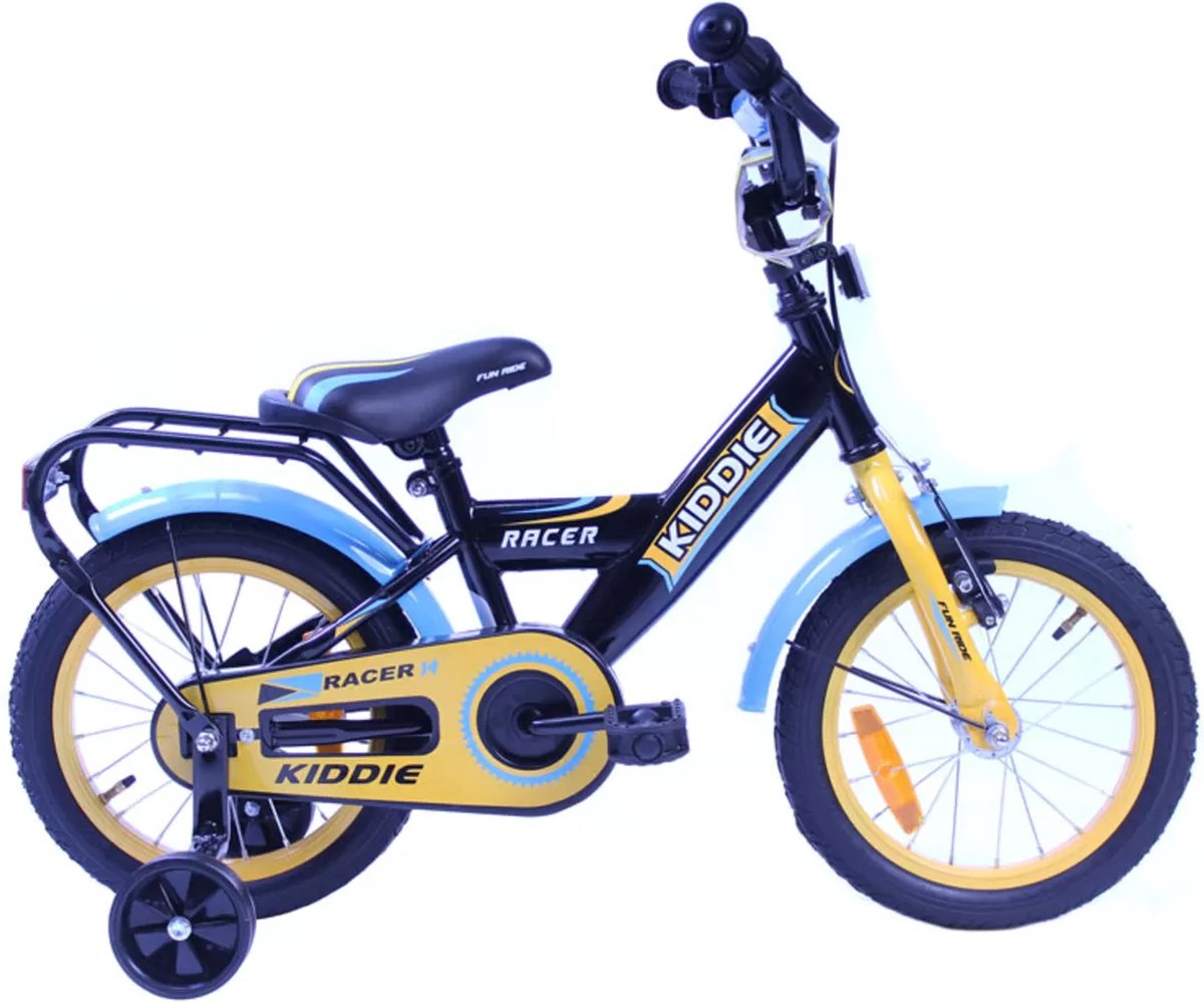 kinderfiets kiddie race v brake cb j 14 1n blauw geel