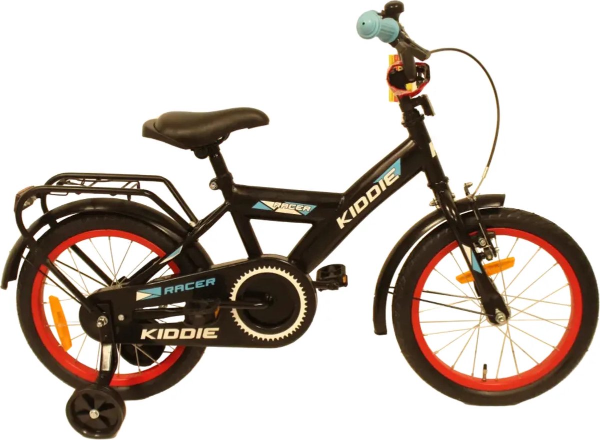 Kinderfiets Uniek 1Speed 16'' Black/Red Kinderfiets kopen online