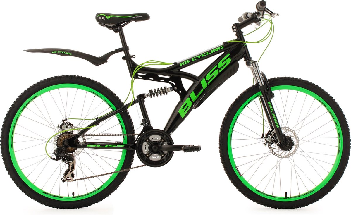 ks cycling fiets 26 inch fully mountainbike bliss 47 cm