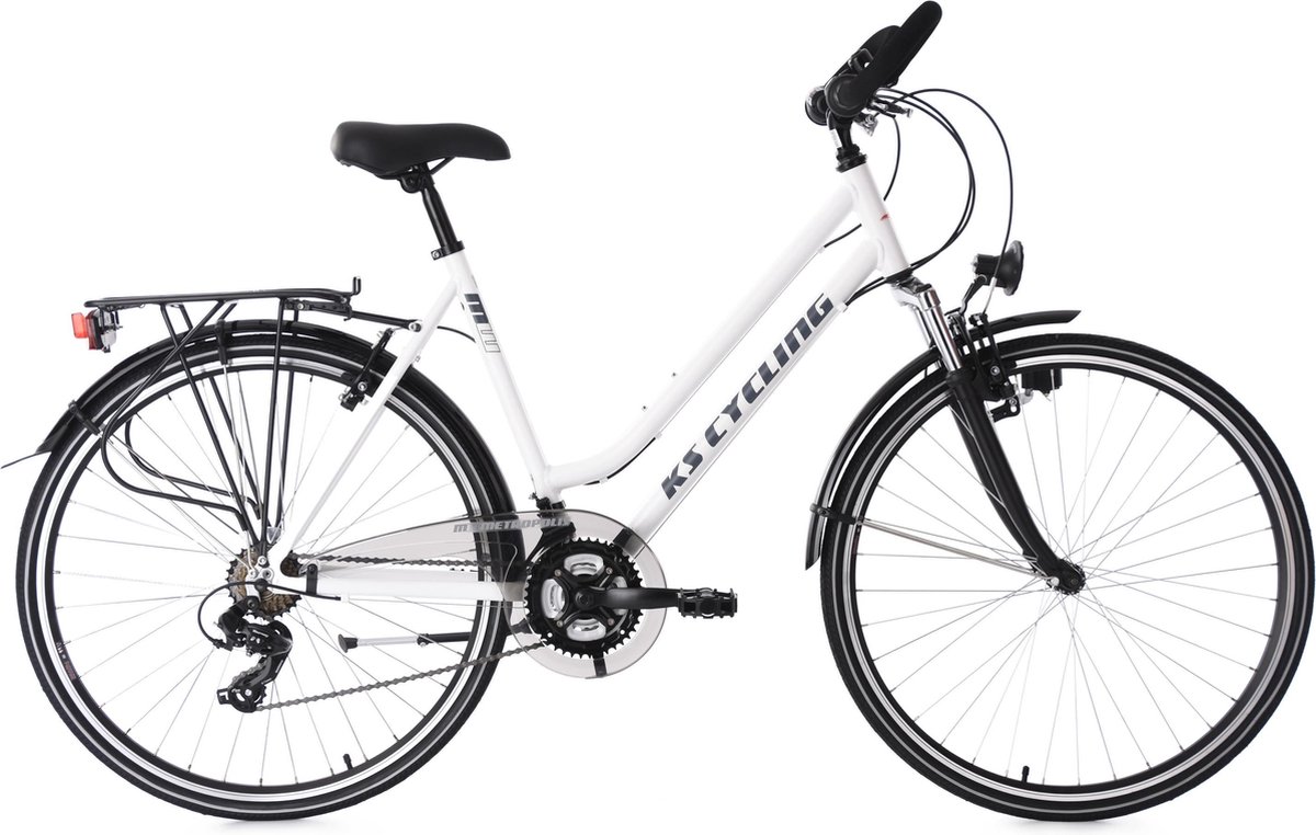 Ks Cycling Fiets 28 inch dames trekkingfiets Metropolis 21-speed verstelbaar stuur - Fiets kopen online