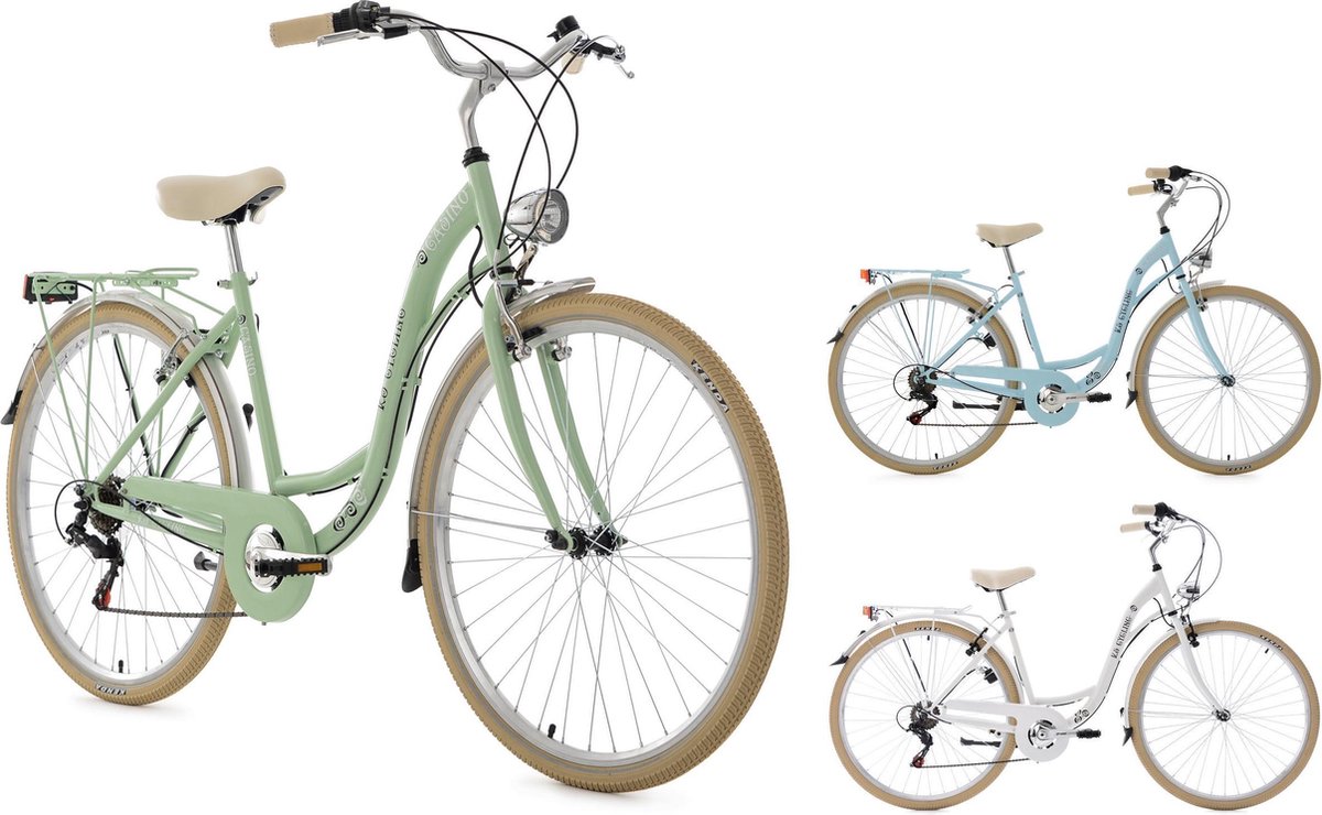 Ks Cycling Fiets 28 inch damesfiets Casino met derailleur voor 6 versnellingen mintgroen - 48 cm Fiets kopen online