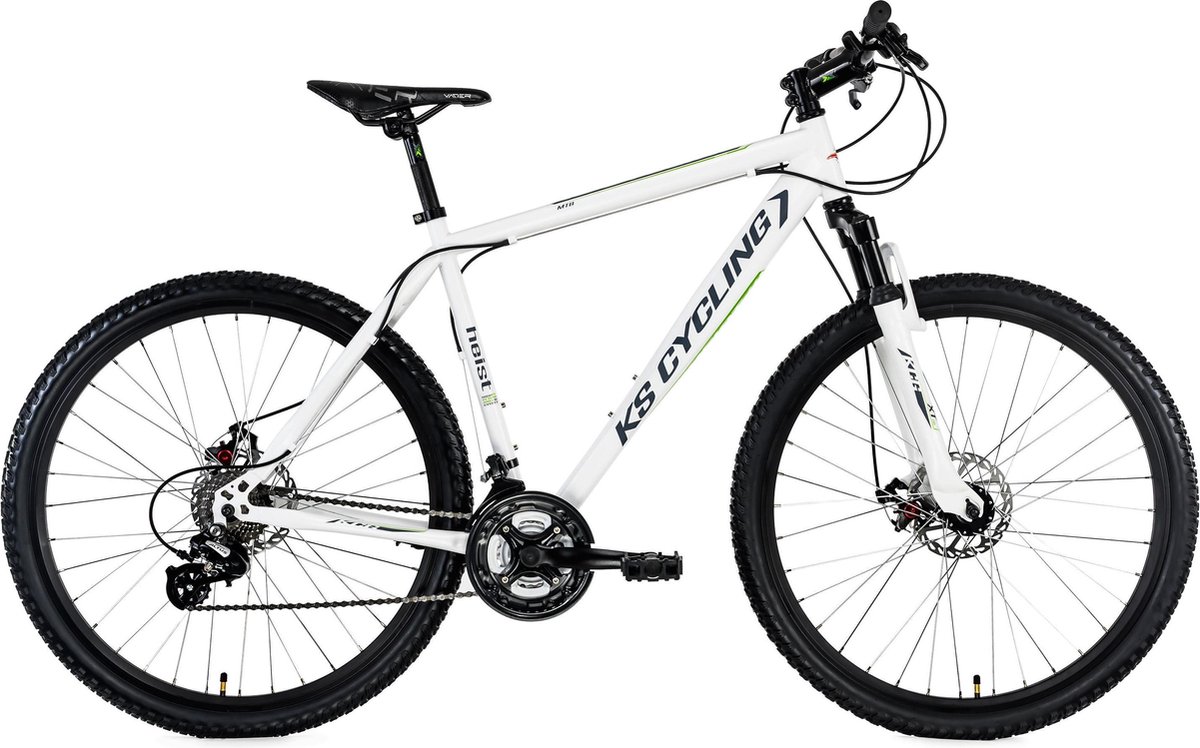 ks cycling fiets hardtail mountainbike 27 5 heist met 24 versnellingen wit 46 cm
