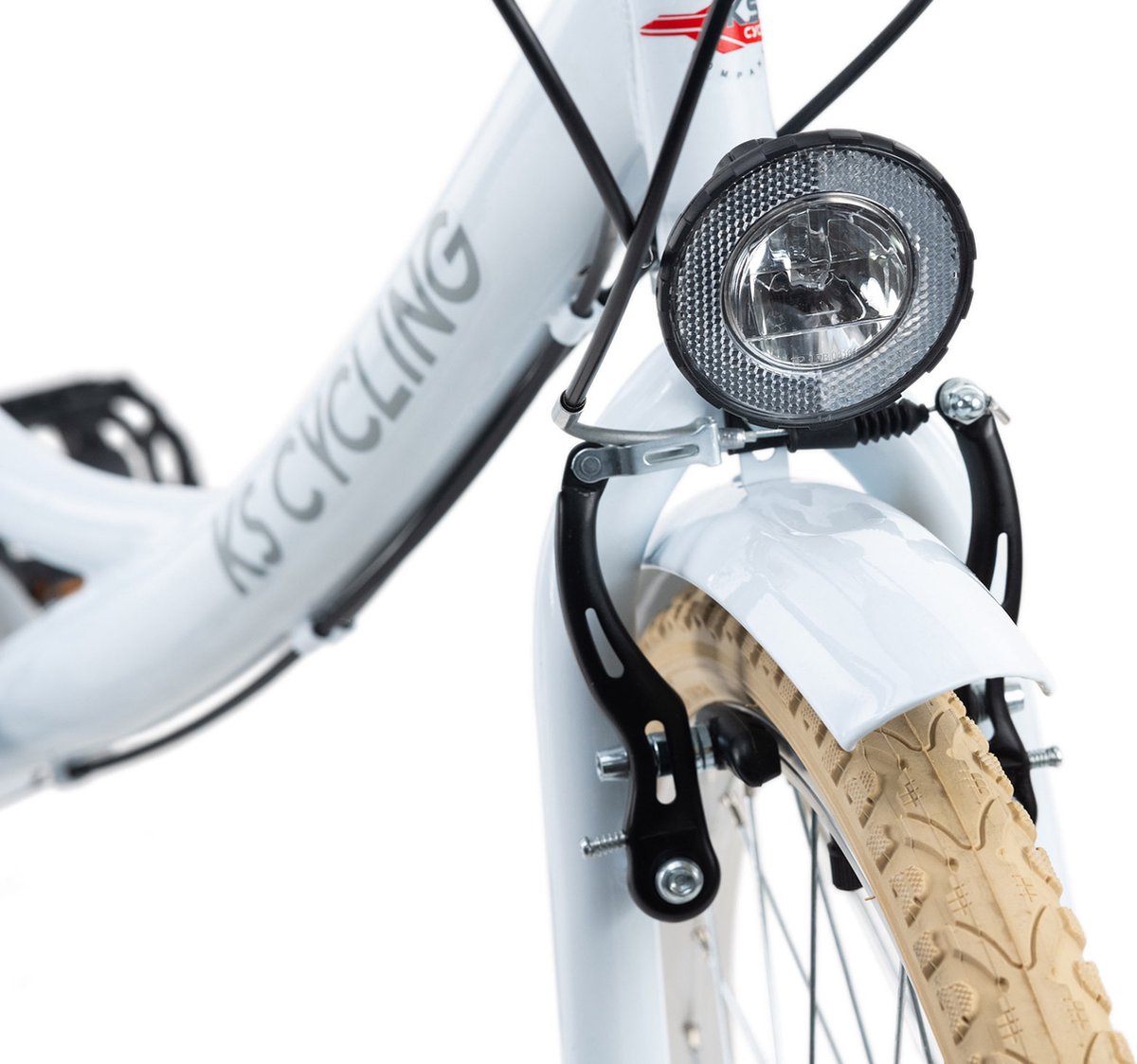 ks cycling fiets kinderfiets 24 ballon wit 36 cm