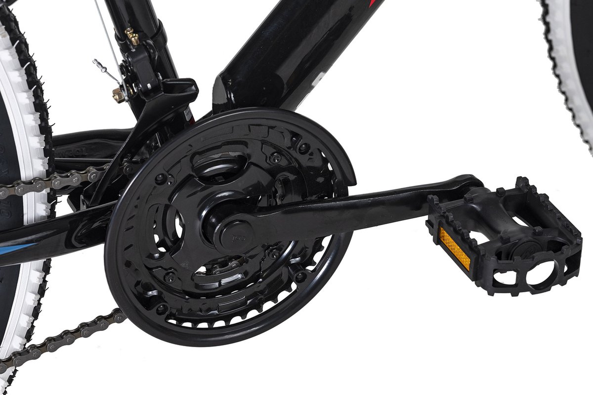 ks cycling fiets mountainbike atb volledig 26 zoll zodiac zwart rood 48 cm