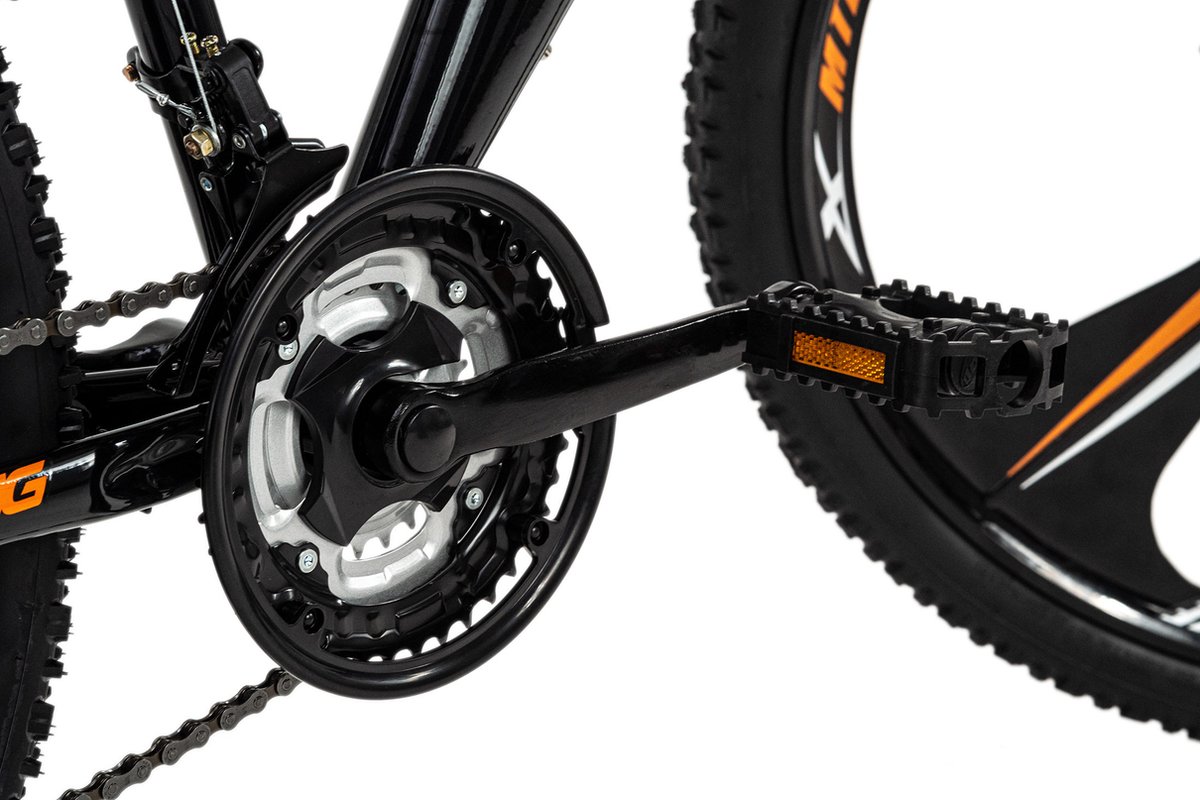 Ks Cycling Fiets Mountainbike volledig 26 inch Bliss zwart-oranje - 47 cm Fiets kopen online