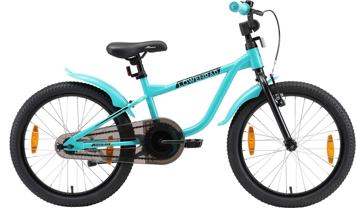 l wenrad kinderfiets 20 inch wielen mintgroen
