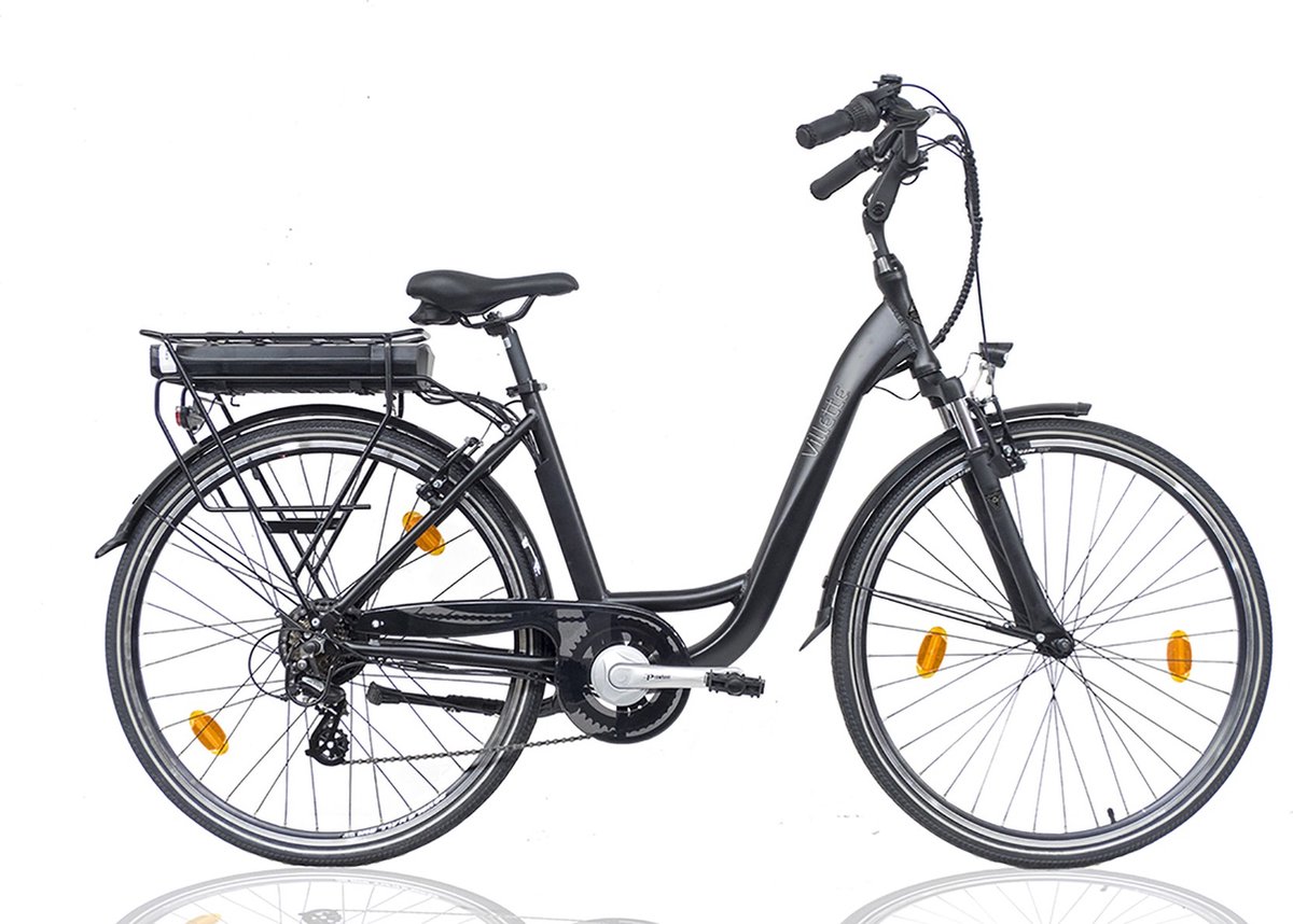 le bonheur elektrische damesfiets 13ah 7sp 28 inch zwart