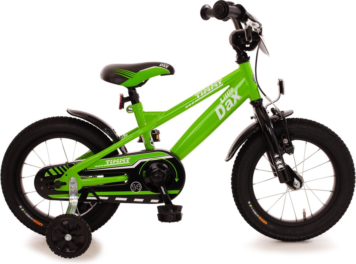 Little Dax Timmy 14 inch groen/zwarte kinderfiets Kinderfiets kopen online