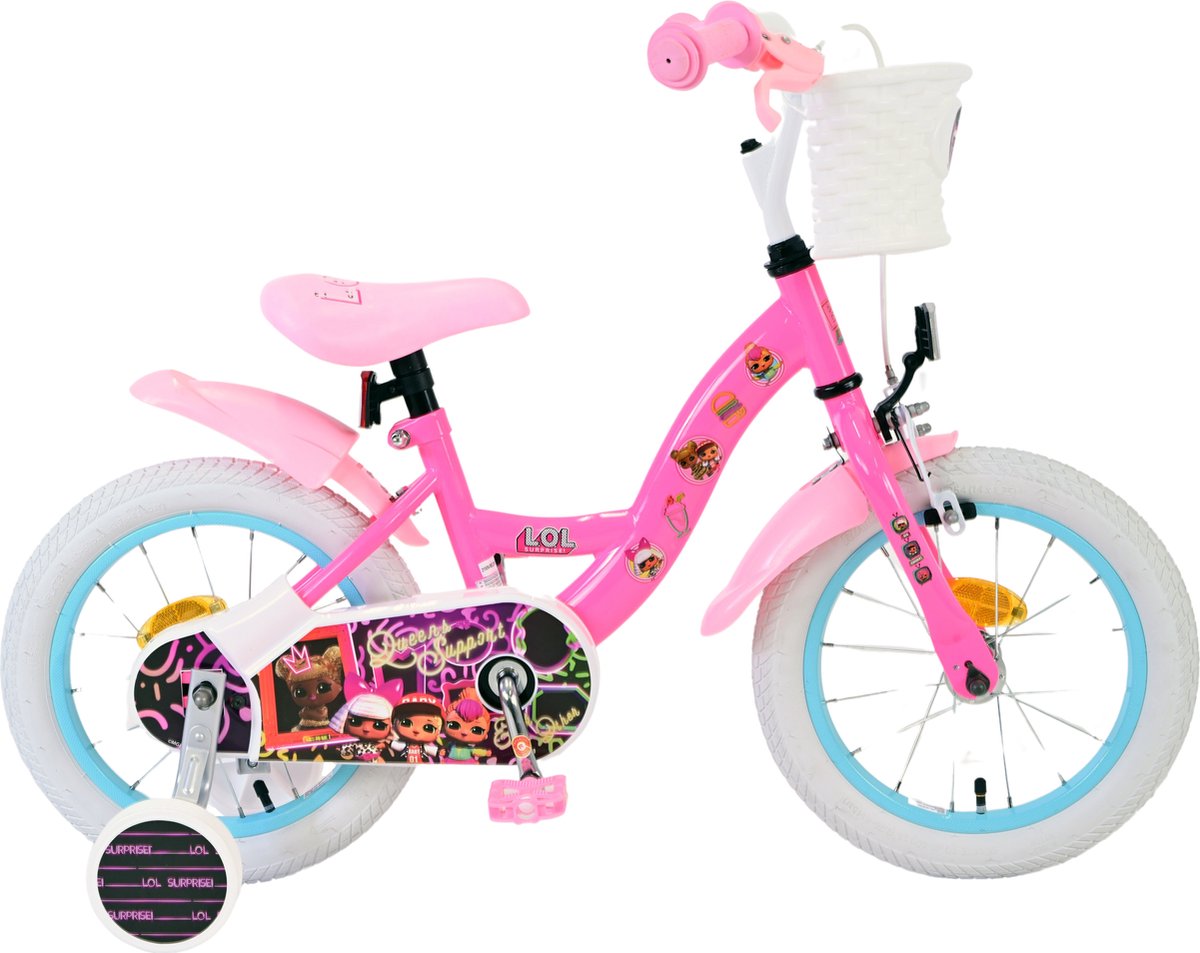 LOL Surprise Kinderfiets - Meisjes - 14 inch - Roze Kinderfiets kopen online