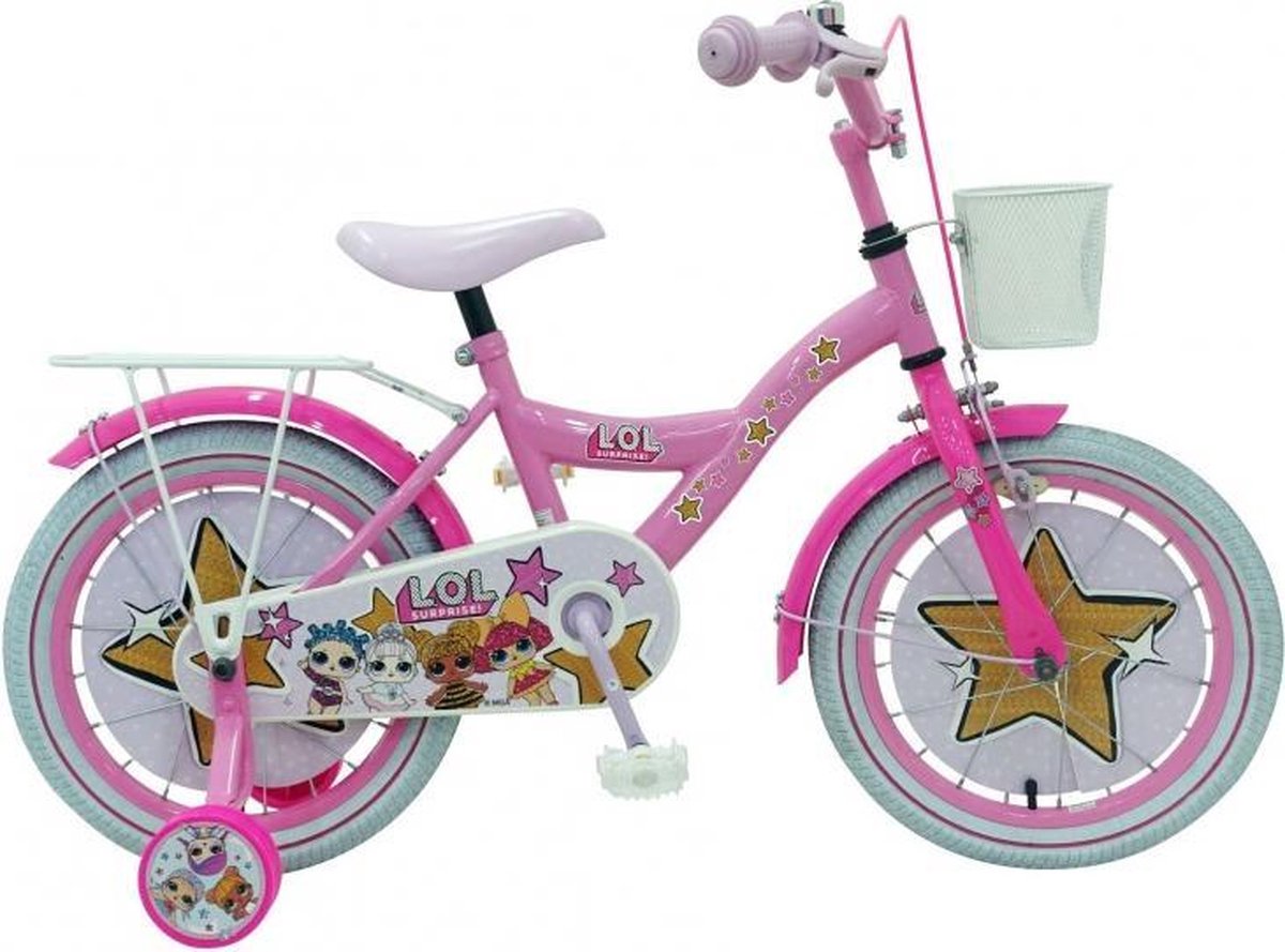 LOL Surprise Kinderfiets - Meisjes - 16 inch - Roze - 2 handremmen Kinderfiets kopen online