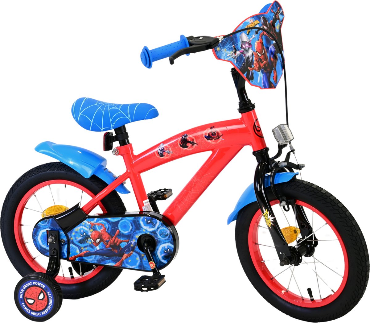 Marvel Spider-Man Kinderfiets - Jongens - 14 inch - Rood/Blauw Kinderfiets kopen online