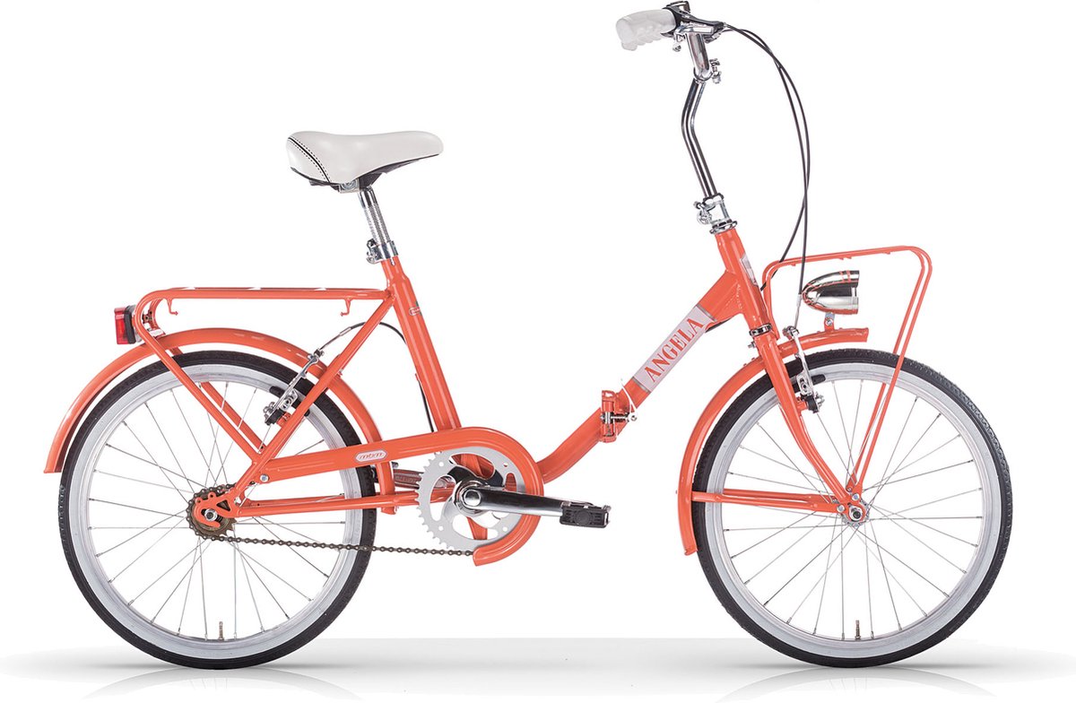 MBM ANGELA FOLDING 20 INCH SALMON ORANGE Fiets kopen online