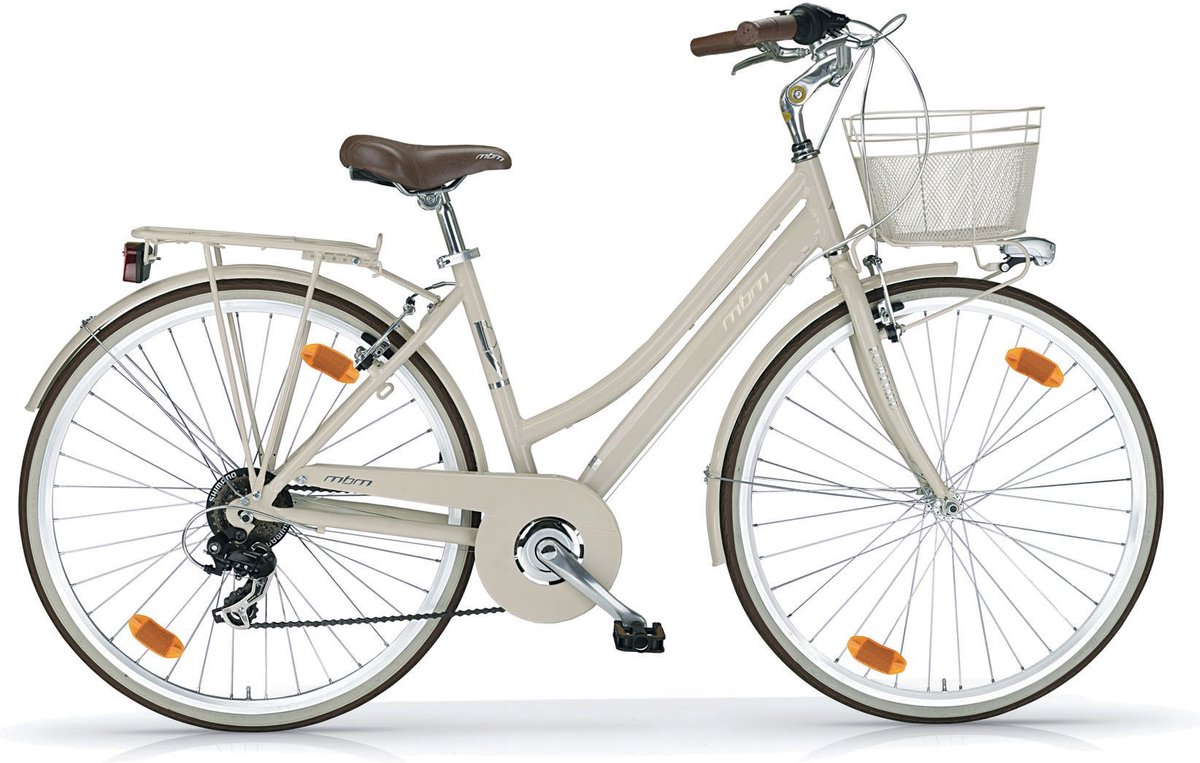 MBM BOULEVARD HYBRIDE 28 INCH LADY H46 > 18 SPEED CREME Fiets kopen online
