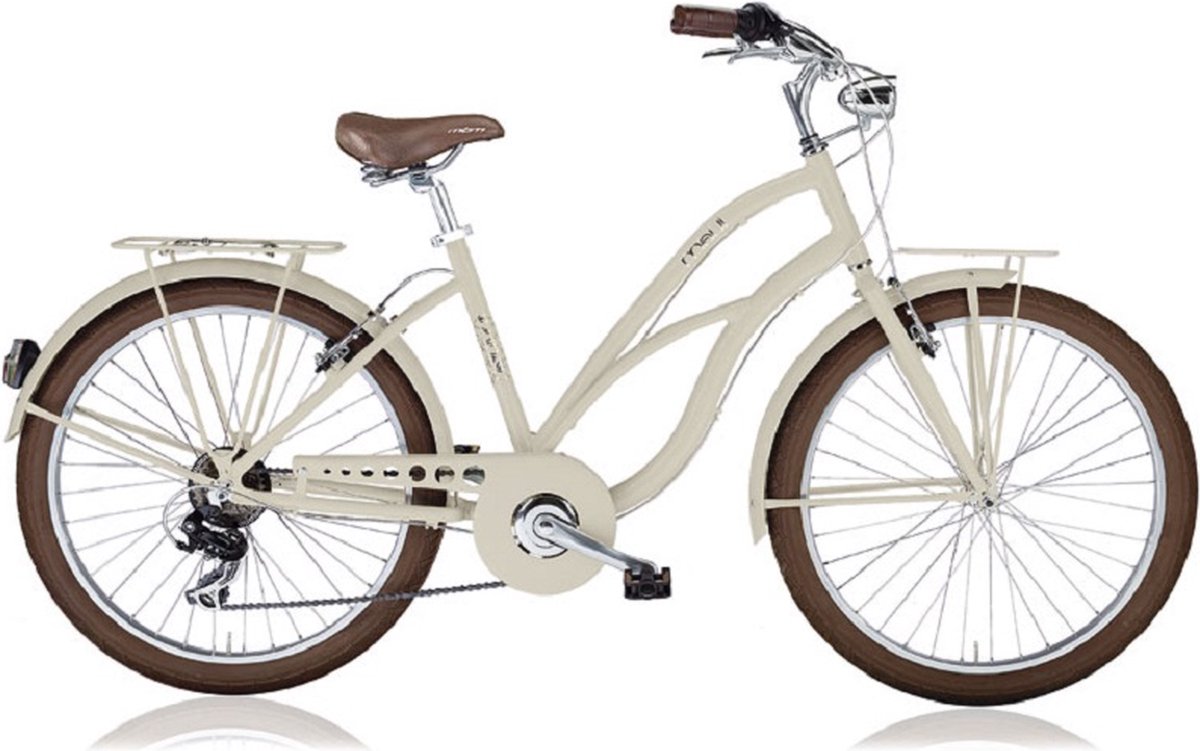 mbm maui cruiser girls 26 inch 7 speed matt sand