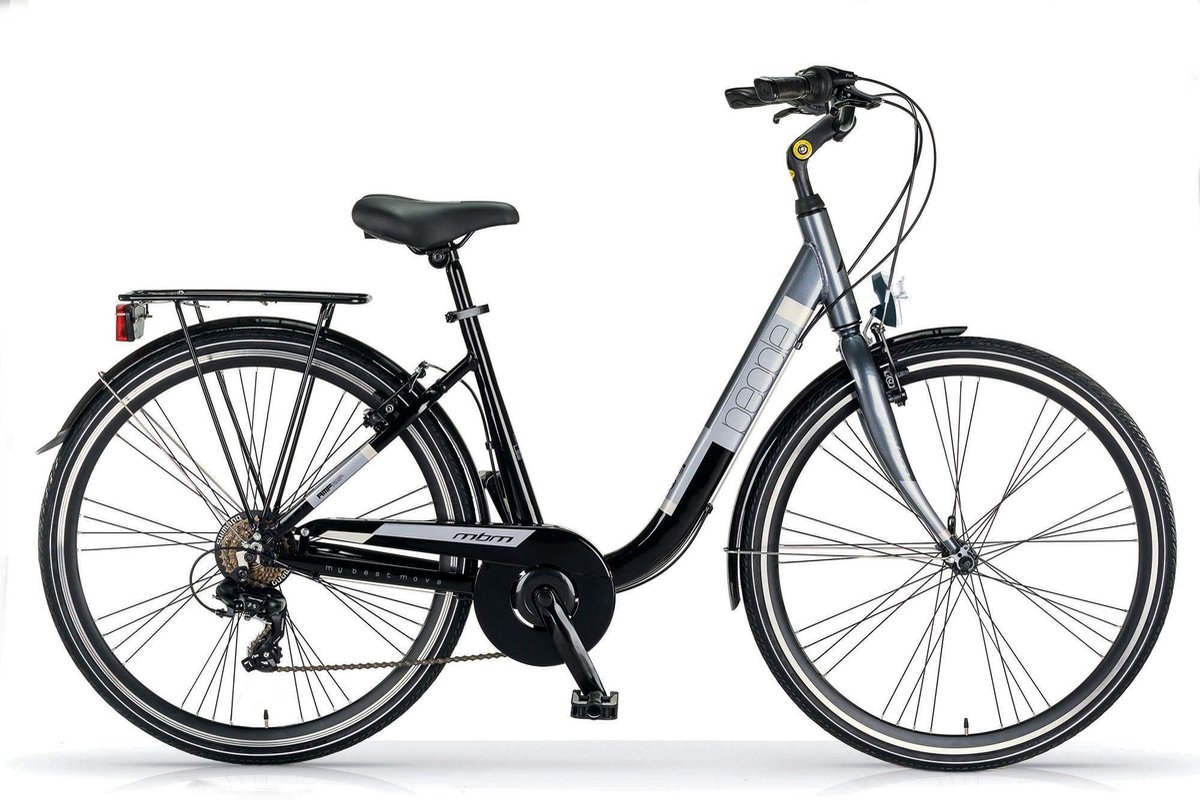 MBM, PEOPLE HYBRIDE SPORTS 28 INCH  D 46 Cm 7 SPEED BLACK TITAN GREY Fiets kopen online