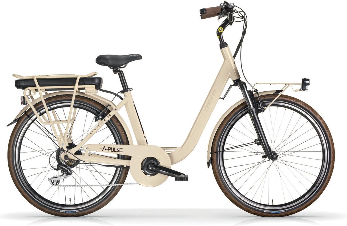 Mbm Pulse - 26 INCH Fiets (elektrisch) - Vrouwen - Crème - 43 cm Fiets (elektrisch) kopen online