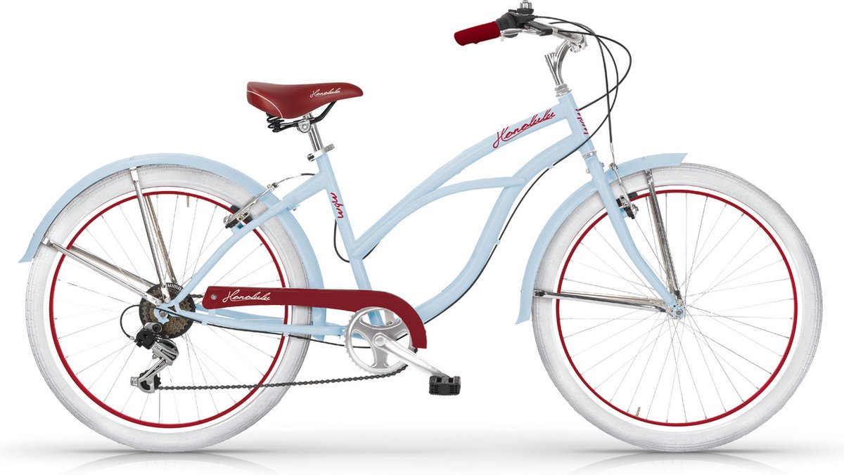 Meisjes fiets HONOLULU cruiser 26 inch blauw Fiets kopen online