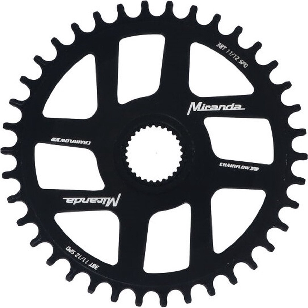 Miranda Kettingblad Bosch 4 38t 104 Mm Aluminium Zwart Fiets kopen online