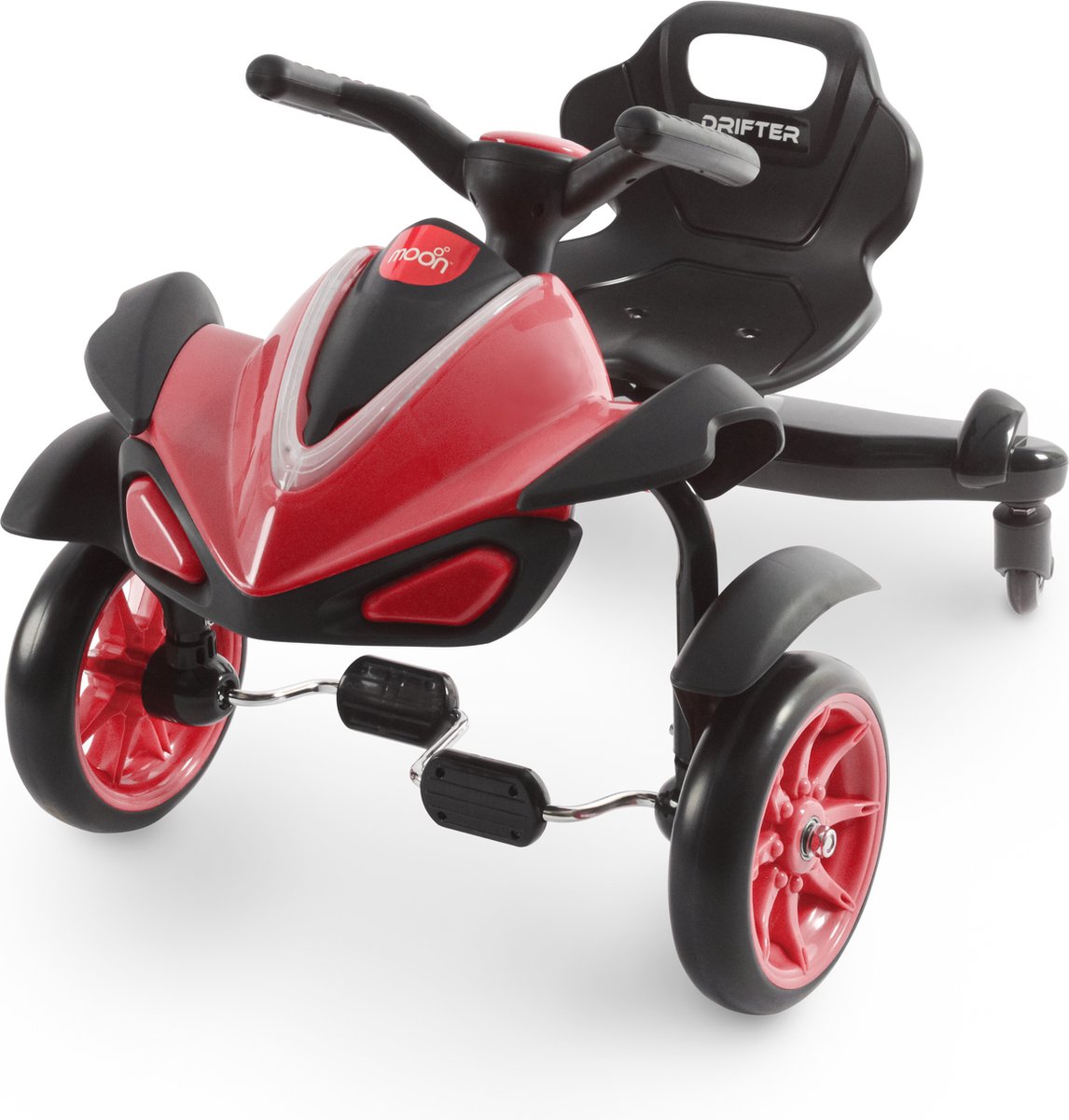 Moon™ Drifter - Drift Bike - 4-Wielen - LED Verlichting - Comfortabele Zitplaats - Rood Drift Trikes kopen online