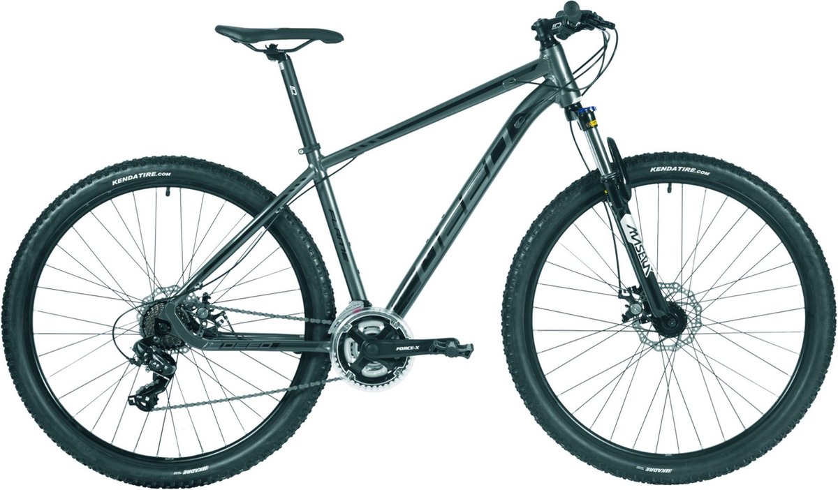 mountainbike blitz met 24 versnellingen 29 inch wielmaat herenfiets racefiets stadsfiets framemaat 50cm zwart grijs