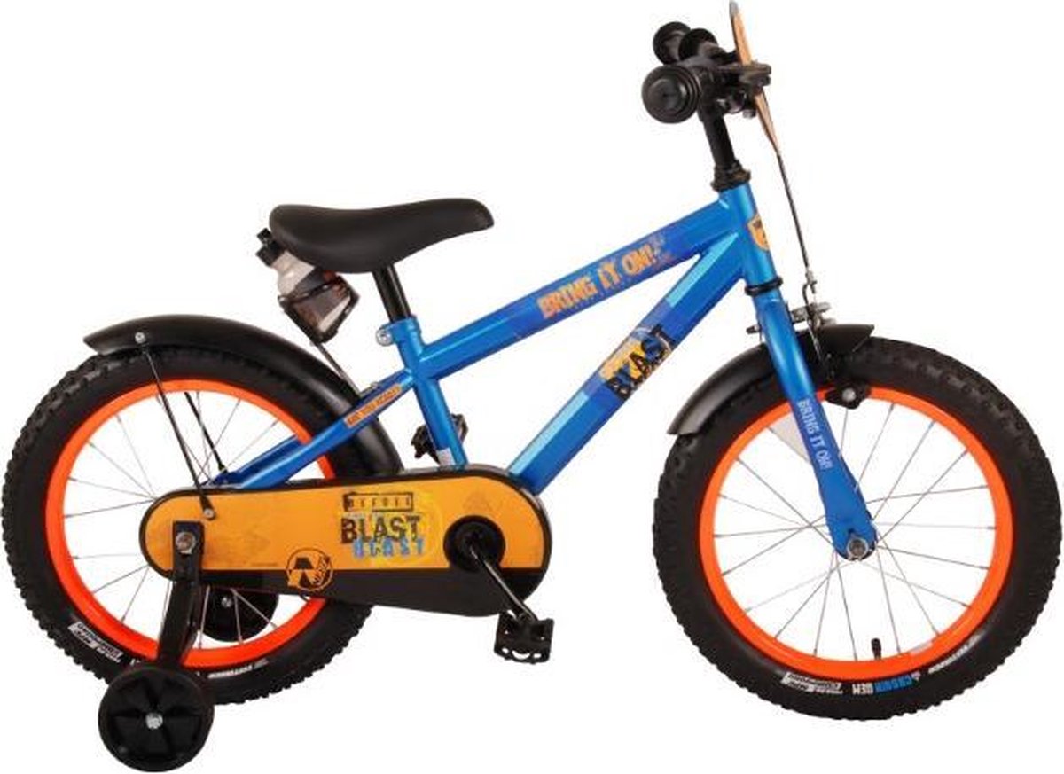 NERF Kinderfiets - Jongens - 16 inch - Satijn Blauw Kinderfiets kopen online