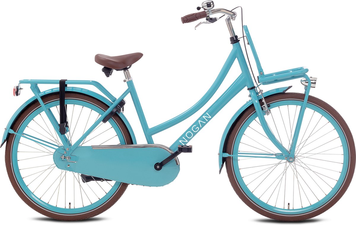 Nogan Cargo Transportfiets - Meisjesfiets - 26 inch - Turquoise Kinderfiets kopen online