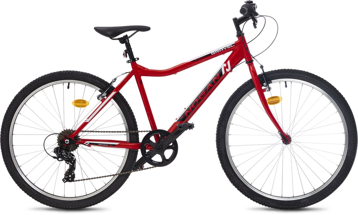 Nogan Gravel GO - Kinder Mountainbike - 26 inch - Rood Kinderfiets kopen online