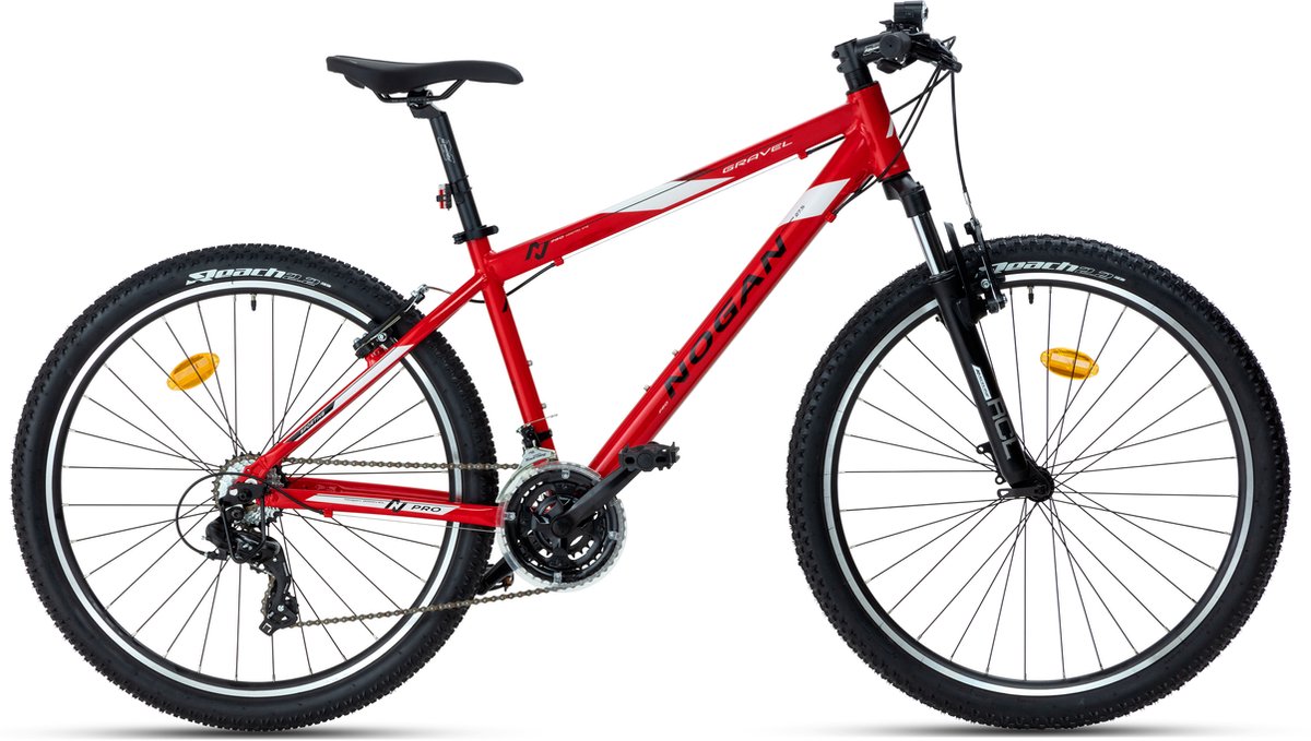 nogan gravel pro mountainbike 27 5 inch medium rood