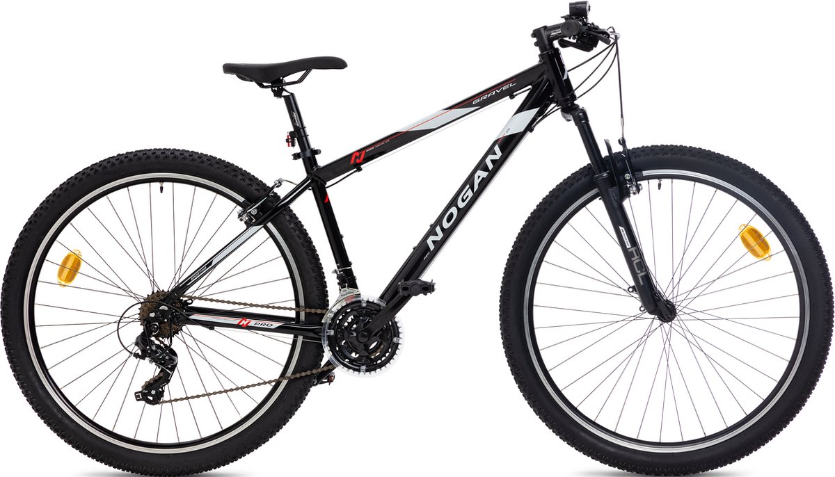 nogan gravel pro mountainbike 27 5 inch small zwart