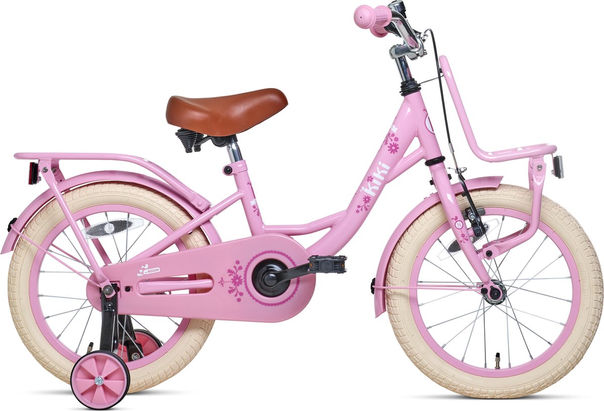 nogan kiki kinderfiets meisjesfiets 16 inch roze
