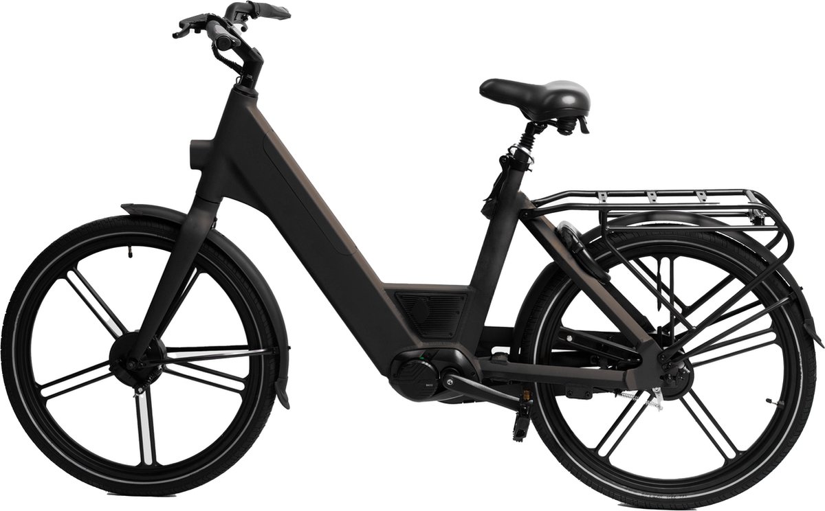 ostrichoo caesar e bike zwart revolutionaire 540wh fastcap batterij snelste oplaadtechnologie 120km bereik brandveilig bafang middenmotor onderhoudsvrij comfort met antilek banden